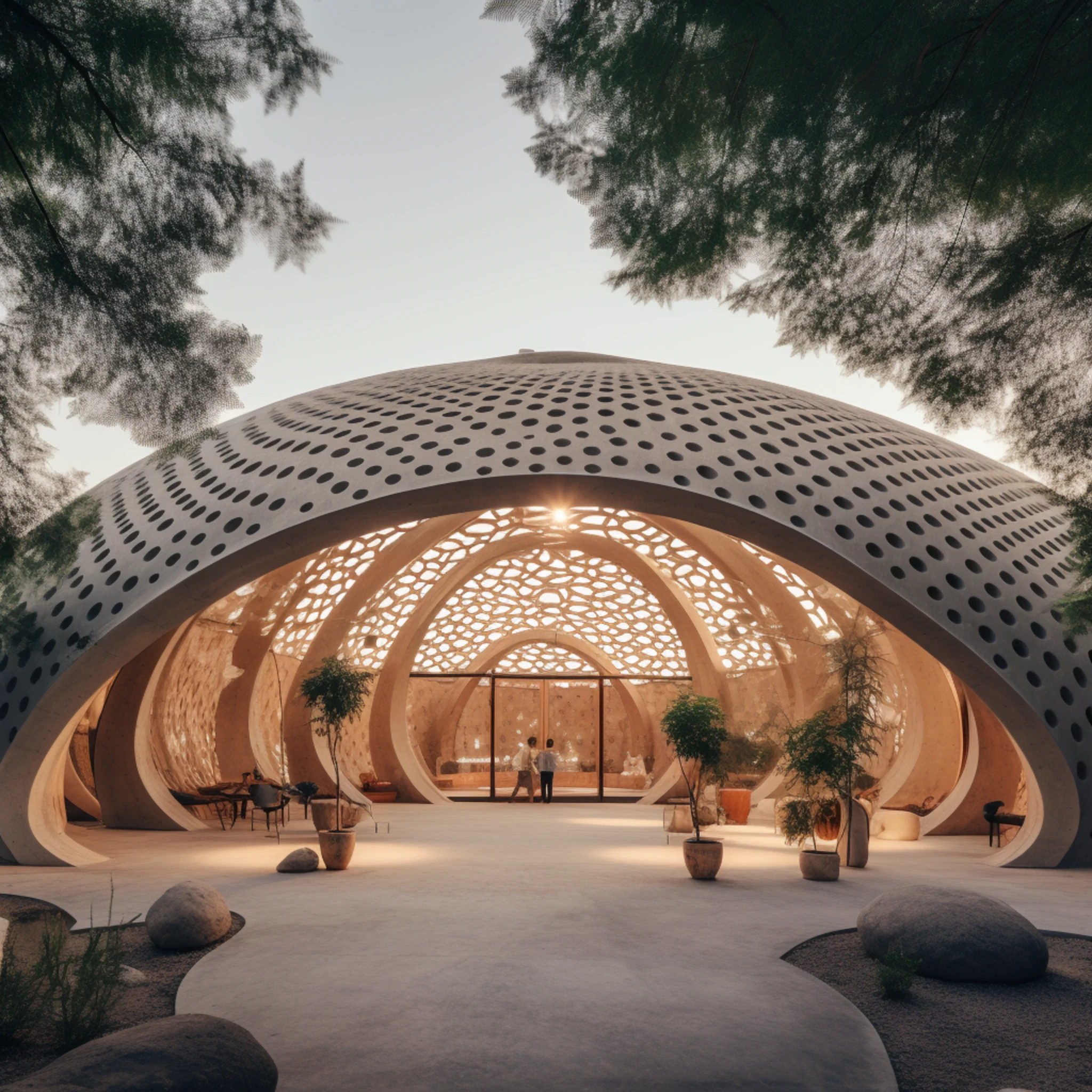 FT Ranch contemplative pavilion and retreat landscape study.